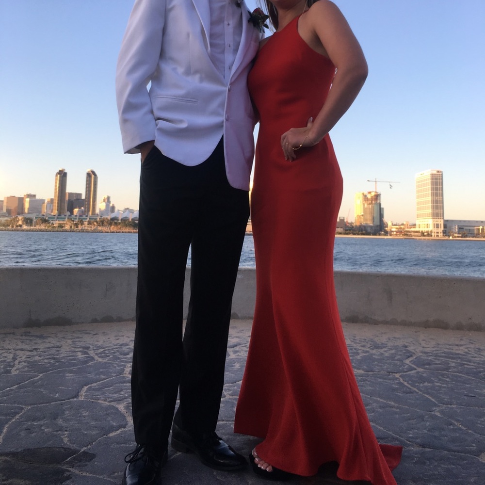 Calvin Klein Red Long Dress